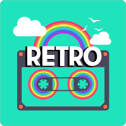 Logo da Radios 100FM - 100% Retro