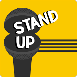 Logo da Radios 100FM - 100% StandUp